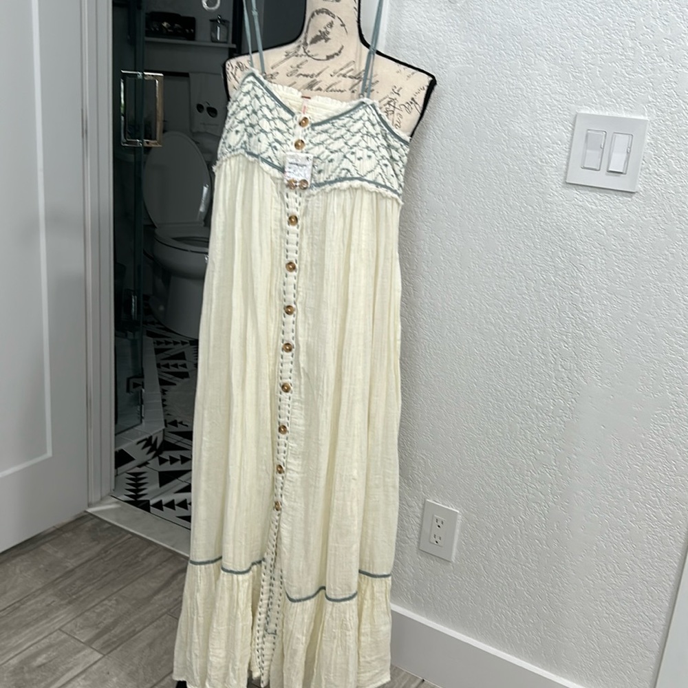 Free People Linda Jo Midi Dress Sz Medium